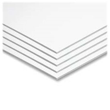 Foam Board Gridboard 20x30 Inches 5-Pack - White Grid Lines Presentation Board
