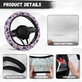 thumbnail image 4 of Uorisanigo Butterfly 15 Inch Car Steering Wheel Cover for Women Floral Print Car Steering Wheel Protector for Winter Warm Steering Wheel Cover for SUV Vehicle Sedan Car Decor Gift for Wife, 4 of 8