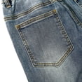thumbnail image 5 of KIDSCOOL SPACE Toddler & Big Girls Jeans, 18M-13T Simple Desgin Ribbed Waist Stretch Denim Pants,Light Blue,3-4 Years, 5 of 6