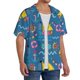 thumbnail image 2 of Fotbe Sailboat With Sailing Camisa Estampada de Manga Corta para Hombre, Casual de Verano, Estilo Playero, Sin Arrugas-Large, 2 of 5