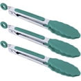 thumbnail image 1 of Pinzas para alimentos de cocina - Mini pinzas para servir de silicona de 7" - Juego de 3 Zhivalor WMYD-12-7, 1 of 7