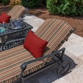 thumbnail image 2 of Casual Cushion Solid Sunbrella® Fabric 1-Piece Outdoor Rectangle Throw Pillow, 19"W x 12"L, Canvas Jockey Red, 2 of 5