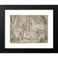 thumbnail image 2 of Adriaen van de Venne 24x20 Black Modern Framed Museum Art Print Titled - Study for ‘The Man with Glasses&nbsp;Speaks’ (ca.&nbsp;1654), 2 of 5