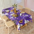 thumbnail image 3 of Cute Halloween Icons Pattern Rectangle Tablecloth 60"x102",Waterproof Polyester Rectangle Table Cloth, Wipeable Spillproof Polyester Tablecloth for Dining, Camping, Indoor and Outdoor, 3 of 6