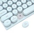 thumbnail image 2 of M Buder Teclado Gamer Alámbrico USB 104 Teclas Redondas Retroiluminado Ergonómico Pies Plegables Teclas Multimedia Ideal para PC Computadora de Escritorio y Laptop, Color Azul, 2 of 9