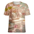 thumbnail image 5 of Butterfly Dancing T Shirts Basic T-Shirt Short Sleeve Ladies Tee Shirt Summer Graphic Clothing, 5 of 6