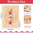 thumbnail image 2 of Wedding Bamboo Greeting Card with Paper Envelopes Rectangle Light Coral 192x132x1mm, 2 of 5