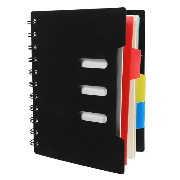 GOOHOCHY Cuadernos A6 Cuadernos de Aula 3 Materias Diario de Escritura para Estudiantes Cuaderno de Papel con Rayas Anchas para Suministros de organización académica Escolar