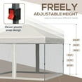 thumbnail image 5 of Outsunny 10' x 10' Beige Pop up Outdoor Canopies, Adjustable Height, 5 of 9