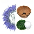 thumbnail image 4 of Artificial Lavender Bouquets, Artificial Plants Outdoor Hanging Planter,Faux Hanging Plants Flowers Basket, for Garden Pathway Front Porch Patio Weddings Decor, 4 of 7