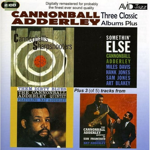 Cannonball Adderley - 3 Classic LPs-Somethin Else/Sharpshooters/Them Dirty Blues - Music & Performance - CD