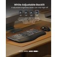thumbnail image 3 of Teclado ProtoArc EK01 Plus Bluetooth retroiluminado ergonómico, 3 of 8