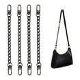 thumbnail image 3 of 4 Pieces Metal Chain And Handbag Strap Extension / Chain Strap Accessory , Black, 3 of 8