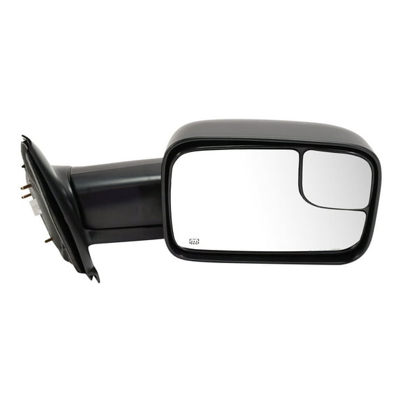 MIRROR Compatible For 2003-2009 Dodge Ram 3500 2500 Right Passenger Towing Heated Power Glass Textured Black