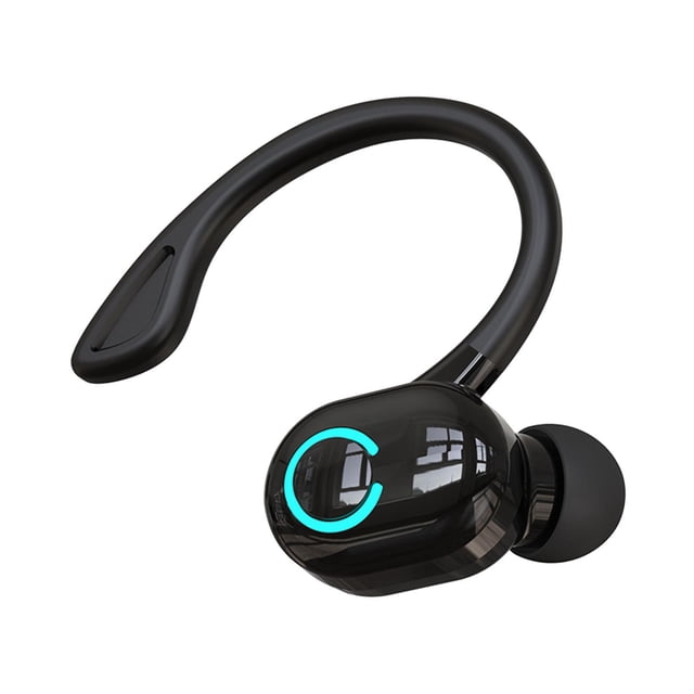 Auriculares Bluetooth V 5.2, micrófono incorporado 5 de reproducción Llamadas livianas Estéreo Negro