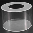thumbnail image 4 of 2Pc Round Acrylic Cake Display Board Cake Edge Smoother Scraper Cake Tray DIY Round Decor Cake Refillable Board(A),2 x cake discs,Transparent, 4 of 8