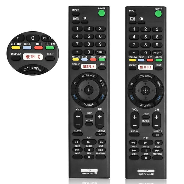 2pcs Newest Universal Remote Control for Sony TV Remote with Netflix