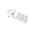 thumbnail image 1 of Vanity Style LED Mirror Lights Bulbs mirror lights Kit Lamp Cosmetic 6 Bulbs, 1 of 9