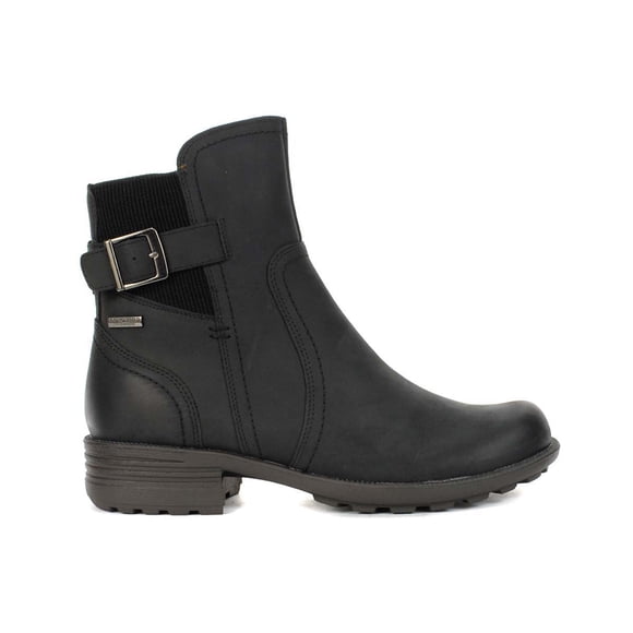 Cobb Hill Women's Brunswick Buckle Waterproof Black Leather Boots CJ3175<span> - </span>7.5