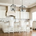 thumbnail image 6 of Maven Lane 31" Pullman Bar Height Bar Stool - Handcrafted Swivel Bar Stool with White Oak Finish and Natural Fabric Upholstery - Bring Seamless Style and Comfort to Kitchen Islands, Dining Spaces, 6 of 10