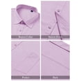 thumbnail image 5 of sogami Men's Cotton Linen Shirt Casual Long Sleeve Button Down Shirt, 5 of 6