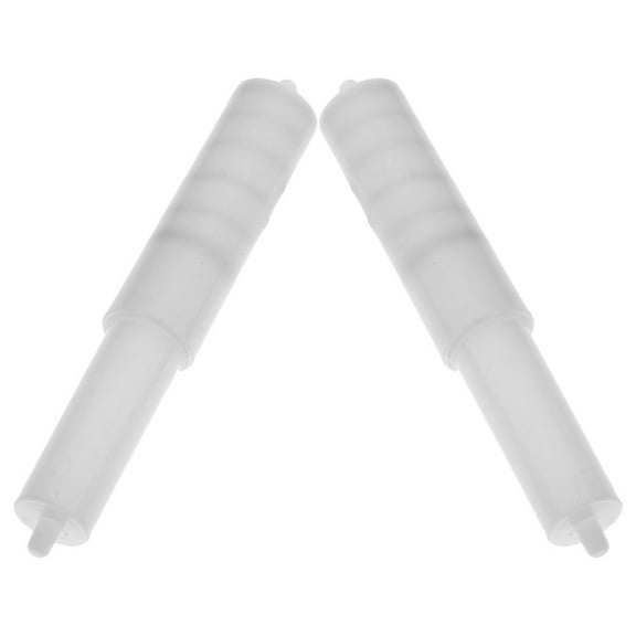 MLINS 2pcs Telescopic Toilet Paper Roller White Plastic Paper Holder Insert Spring Loaded Tissue Dispenser Spindle for Bathroom and Kitchen
