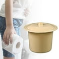 thumbnail image 6 of Compact Spittoon with Lid Splashproof Urinal Pot for Outdoor Camping Car Elderly Light Yellow, 6 of 8