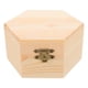 thumbnail image 3 of Caja de madera sin pintar, joyero, manualidades, recuerdos, proyectos de bricolaje, caja hexagonal de madera con tapa para pequeños tesoros y baratijas., 3 of 7