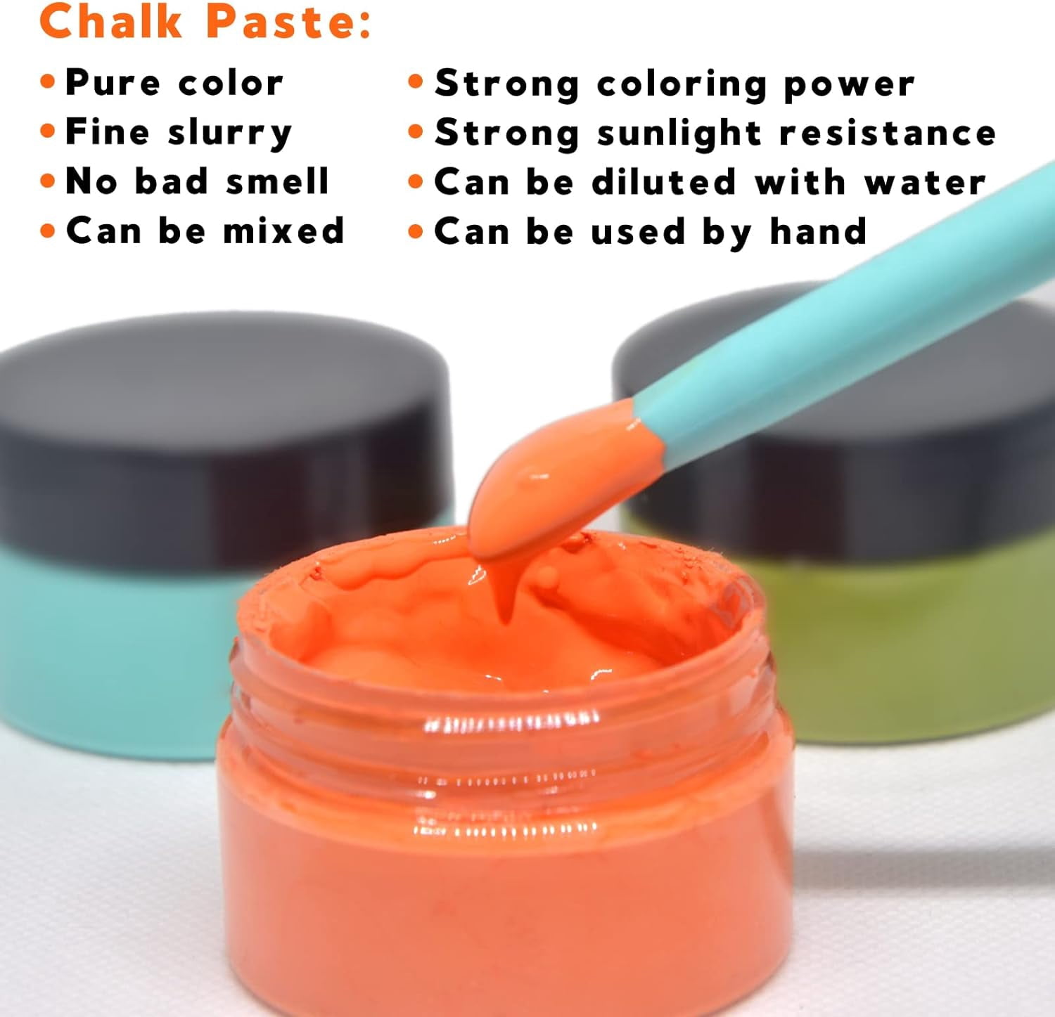 6 Jars Chalk Paste Paint Set, Silk Screen Stensils Ink, Self Adhesive Mesh Screen Stencil Ink, Art Craft Paint Chalkboard Ink Paste for DIY Home Decor.