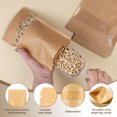 thumbnail image 4 of Uxcell 50pcs Kraft Stand Up Pouches, 10 x 14" Resealable Kraft Paper Zip Seal Food Storage Bags Multipurpose Bulk Packing Bags with Matte Window for Dried Fruit Nut Coffee Tea, 4 of 7