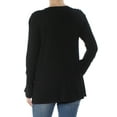 thumbnail image 2 of Alfani Womens Bell Sleeve Knit Sweater, Black, Small, 2 of 2