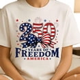 thumbnail image 4 of 250 Years of Freedom Shirt America 1776 2026 Patriotic Bow Shirt Design Fourth of July Tshirt USA 250th Anniversary Tee, 4 of 6