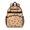 Football Leopard Spot White Pattern, variant on Football Bow White Pattern Cute School Backpack Bag for School with Padded Back and Adjustable Shoulder Straps 15.25"x11.5"x5.25"