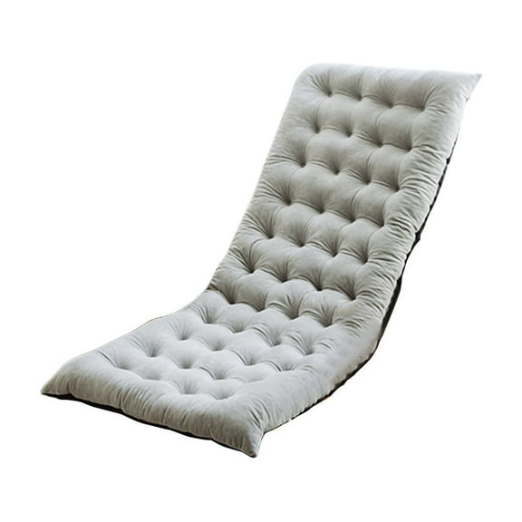 Beautynvta Rocking Chair Cushion, Cozy Soft Chaise Lounge Cushion, Non-Slip Bench Cushion for Outdoor Indoor Home Office, 15.74x39.37 In, Gray