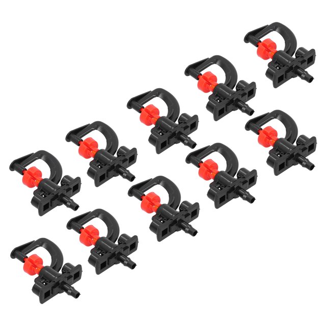 Peahefy Micro Rotating Sprinkler,10 Set Refraction Spray Nozzle G Type Micro Rotating Nozzle Watering Sprinkler For Greenhouse,Irrigation Fittings