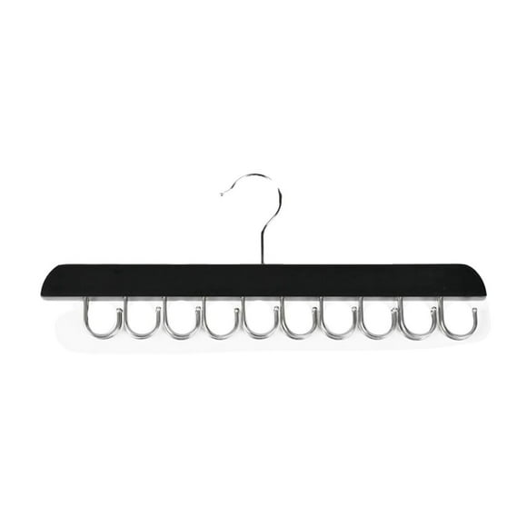 Yisang Natural Wooden Belt Organizer For Closet 360° Rotating Tie Belt Racks Sturdy Belt Holder Space Closet Organizers And Storage Belt Rack