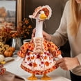 thumbnail image 2 of AZXY Thanksgiving Fall Porch Goose Outfits for 23 Inch Lawn Statue, Costume for Plastic & Cement Goose Statue, Seasonal Autumn Sculpture Accessory for Garden Yard Patio Front Porch Outdoor Decoration, 2 of 7