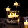 thumbnail image 3 of AGPTEK Timer Flickering Tea Lights 24 Pack Flickering LED Candles with Timer Battery Operated Flameless Tealight Candles for Wedding Holiday Party Home Decoration Warm White, 3 of 10