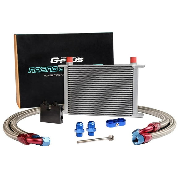 CROSSDESIGN 25 Row Engine Aluminum Transmission Oil Cooler Kit Fit for BMW 135 335 3Series 335i E90 E92 N54 2006-2011