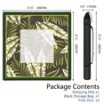 thumbnail image 2 of Palm Leaves Mahjong Mat for Table, 31.5*31.5in Anti Slip American Mahjong Table Cloth, Noise Reduction, Neoprene Mah jongg Mat with Carrying Bag & 3 Dices, Mahjong Set Gift, Board Tile Games Mats, 2 of 7