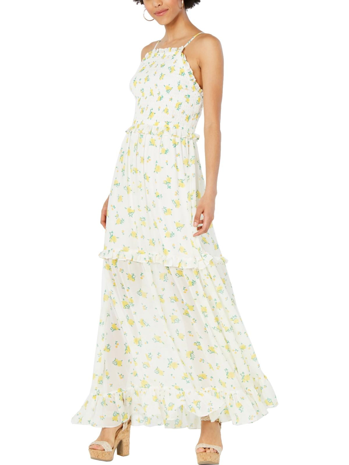 Betsey Johnson - Betsey Johnson Womens Floral Ruffled Maxi Dress ...