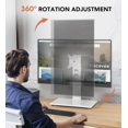 thumbnail image 4 of Moniteur d'Ordinateur LCD Simple - Support de Bureau Debout Surélevé pour Écran avec Rotation Réglable en Hauteur Pivotante, Tient un () Écran jusqu'à Lb (HTW-), 4 of 8