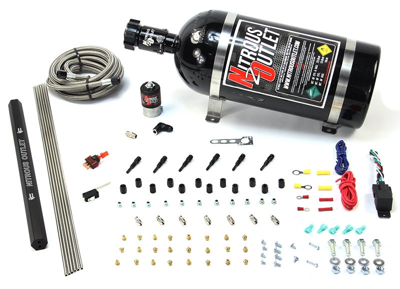 Nitrous Outlet Dry EFI 6 Cylinder 1 Solenoids Direct Port System With