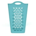 thumbnail image 6 of Mainstays 2 Bushel Flexible Square Laundry Hamper, Teal, 6 of 14