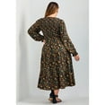 thumbnail image 2 of Avenue Women's Plus Size Indi  Sleeve Shirred Dress, 2 of 2