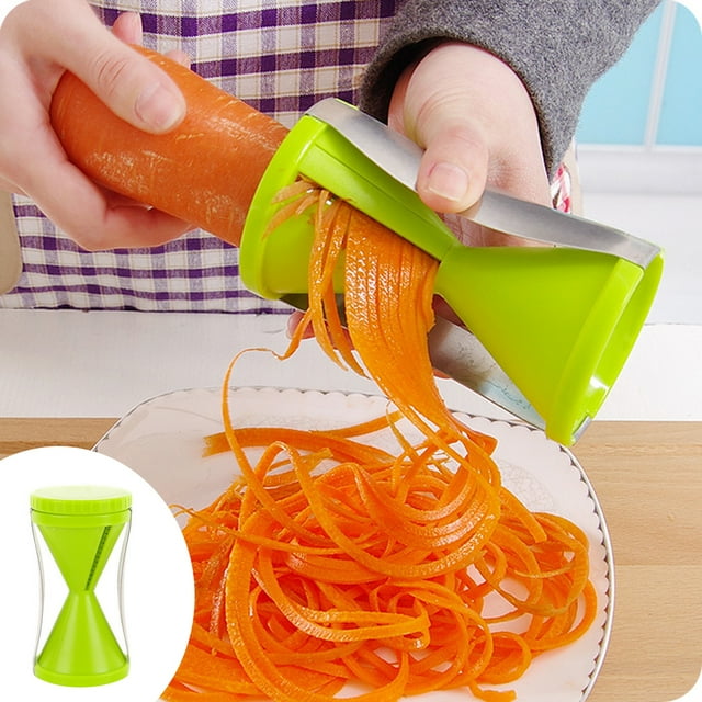 Rallador de frutas y verduras, rallador de verduras manual en espiral, rallador de verduras manual en espiral, rallador de verduras de valor excepcional