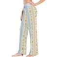 thumbnail image 2 of GZHJMY Women's Pajama Pants Flower Stripes Comfy Stretch Sleepwear Essentials womens Lightweight Lounge Terry Pajama Pant, Large, 2 of 7