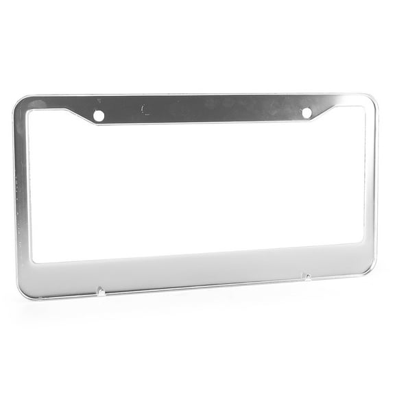 NS Auto Universal License Plate Frame, 12" x 6" Stainless Steel License Plate Holder with Mounting Screws For Car Truck SUV RV