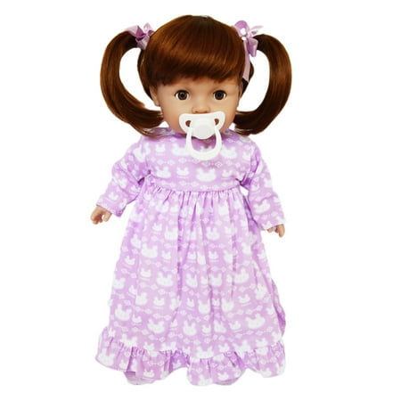 - My Brittany's Tiny Tots Baby Girl Doll with Lavender Nightgown- 17 Inch Baby Doll