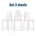 thumbnail image 1 of Heavenly Collection Clear Plastic Counter Stool, 1 of 9